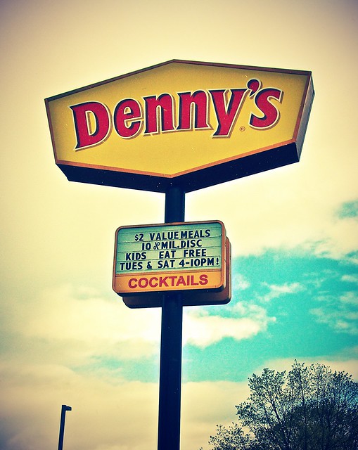 Roadside Denny's sign