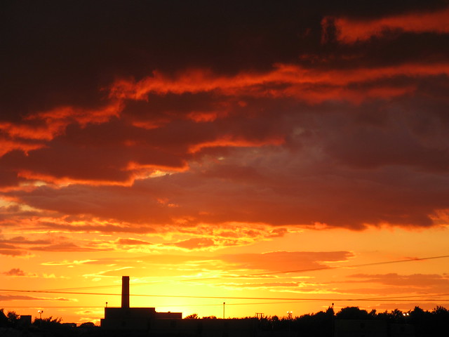 Sunset over Selby