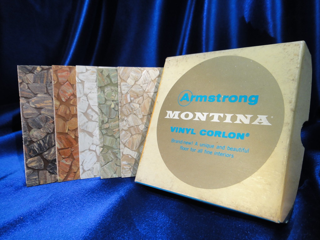 Vintage Armstrong Montina Vinyl Asbestos Sheet Flooring Sa… Flickr