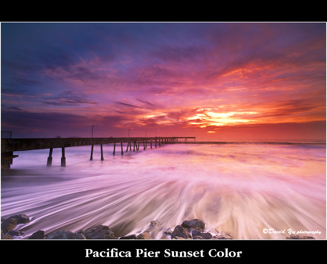 Pacifica Pier Sunset Color