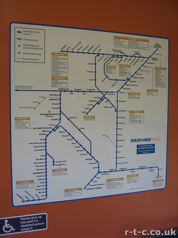 4 Cep Interior Map The South West Trains System Map Insi Timothy