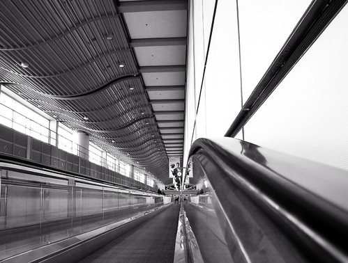 Long Way from the Gate to the Baggage Claim - Hamburg Airport, Germany by Batikart