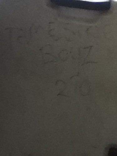 Tameside Boyz | Graffiti written on one of the seats on a bu… | Flickr