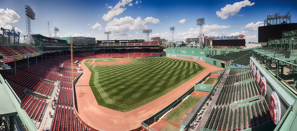 Fenway Park Empty - From RF Corner Roof