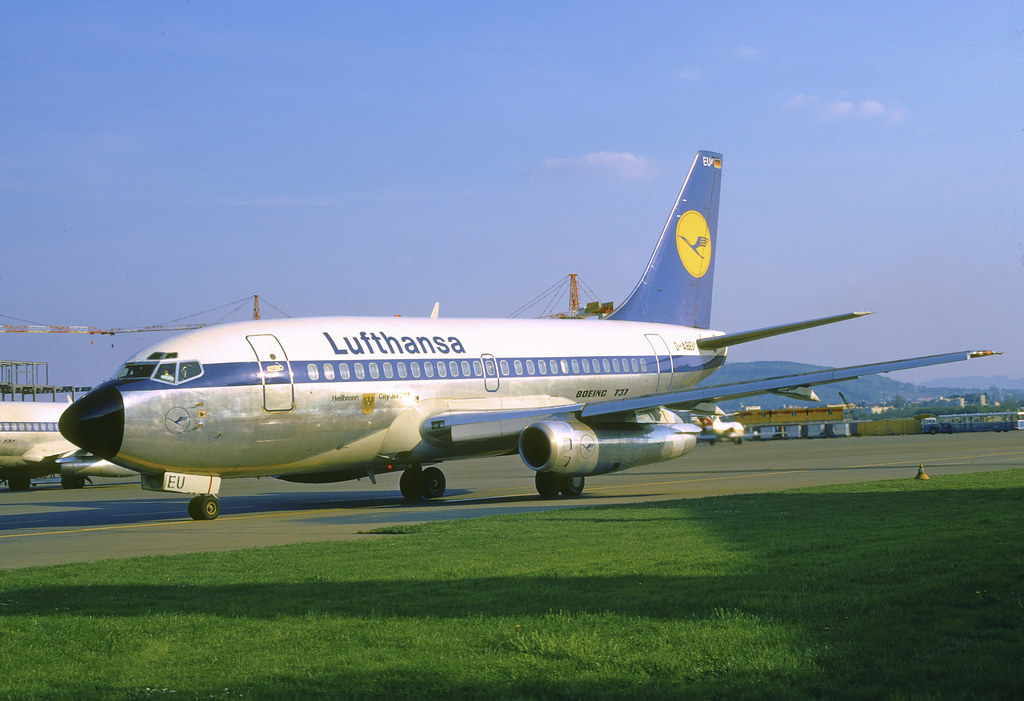 Lufthansa Boeing 737-100; D-ABEU, May 1973/ AUU