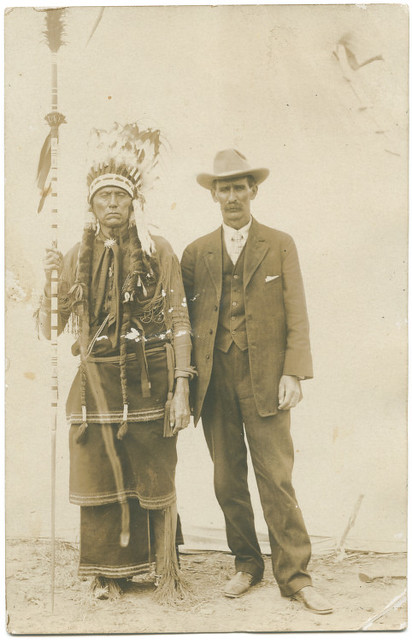 [Quanah Parker and W. C. Riggs, Fat Stock Show, Fort Worth, Texas]