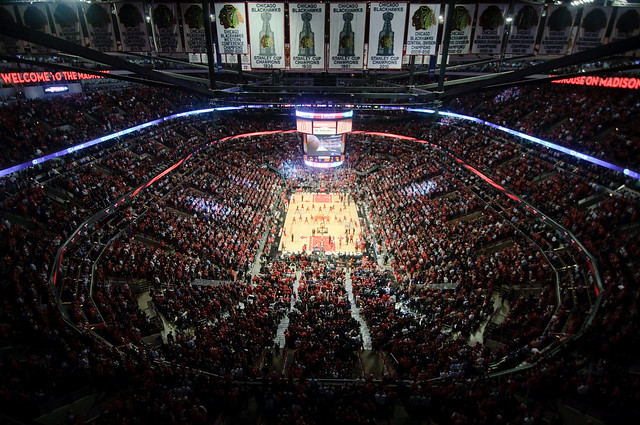 United Center from Above
