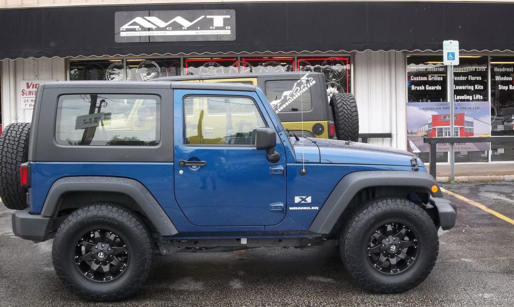Jeep Wrangler With Fuel Octane Wheels This Is A Blue Jeep