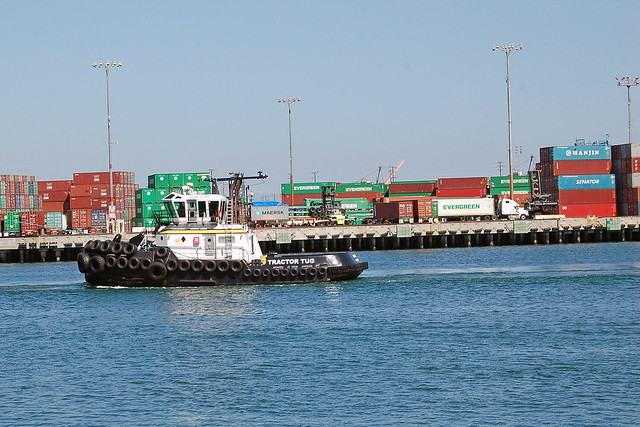 Tugboat- California, Los Angeles, Port of Los Angeles, Tractor Tug