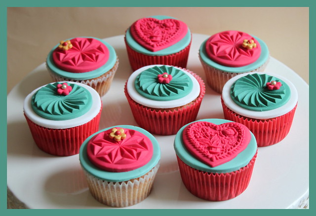 Springerle cupcakes