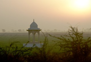 Sunrise on the Road to Agra