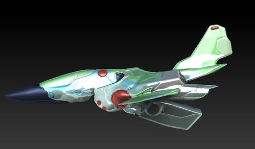 shmup_ssIIII by Angelo Raffaele Catalano, some parts don't fit at all but still looks better in side view.
I've just made this a training with