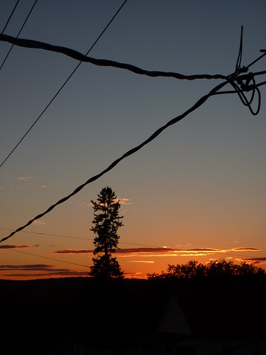 sunset orange powerlines algonquin maynooth