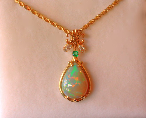 opal pendant | James was as pleased as punch when he showed … | Flickr