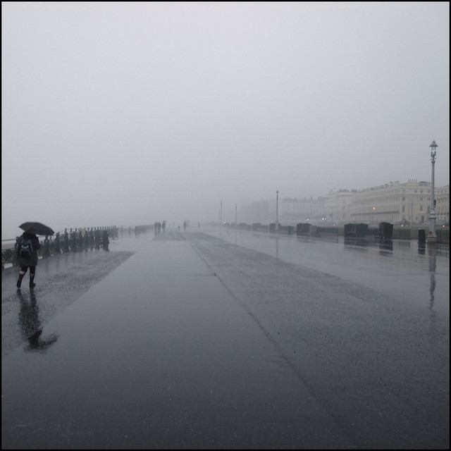 a wet day in hove