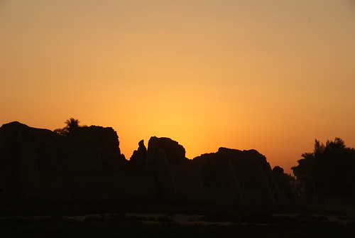 sunset egypt dendara templeofhathor