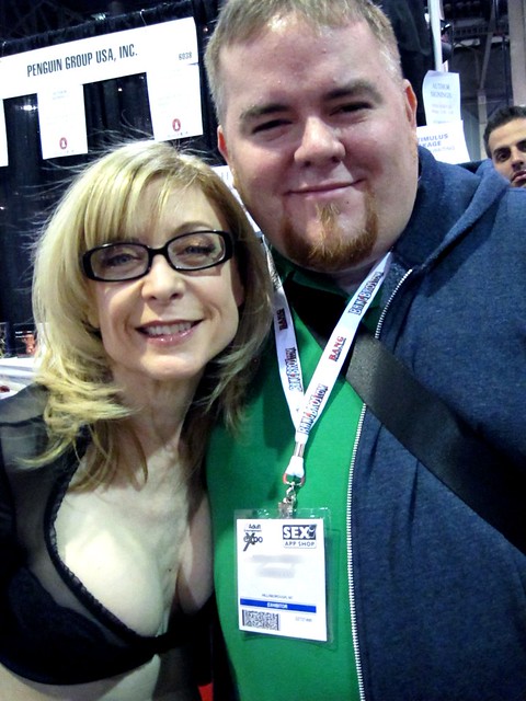 Adult Legend Nina Hartley With Michael at AEE
