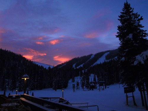 P1024625_WPMJ by gregor_y, pink blue trees winter sky snow mountains clouds forest sunrise snowboarding woods colorado skiing p