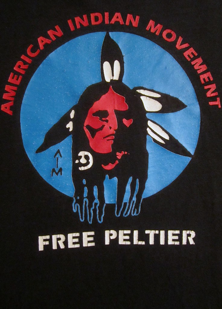 Leonard Peltier is still incarcerated. shirt, movement, indian, free, ameri...