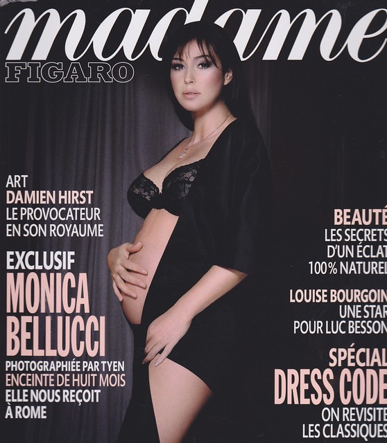 Monica Bellucci pregnant - Madame Figaro cover