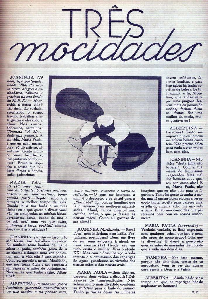 Inspect Breeding Purchase Mocidade Portuguesa Feminina, Nº 5, Setembro 1939 - Três M… | Flickr
