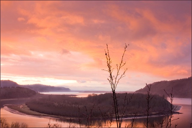 Sunset at Columbia River Gorge