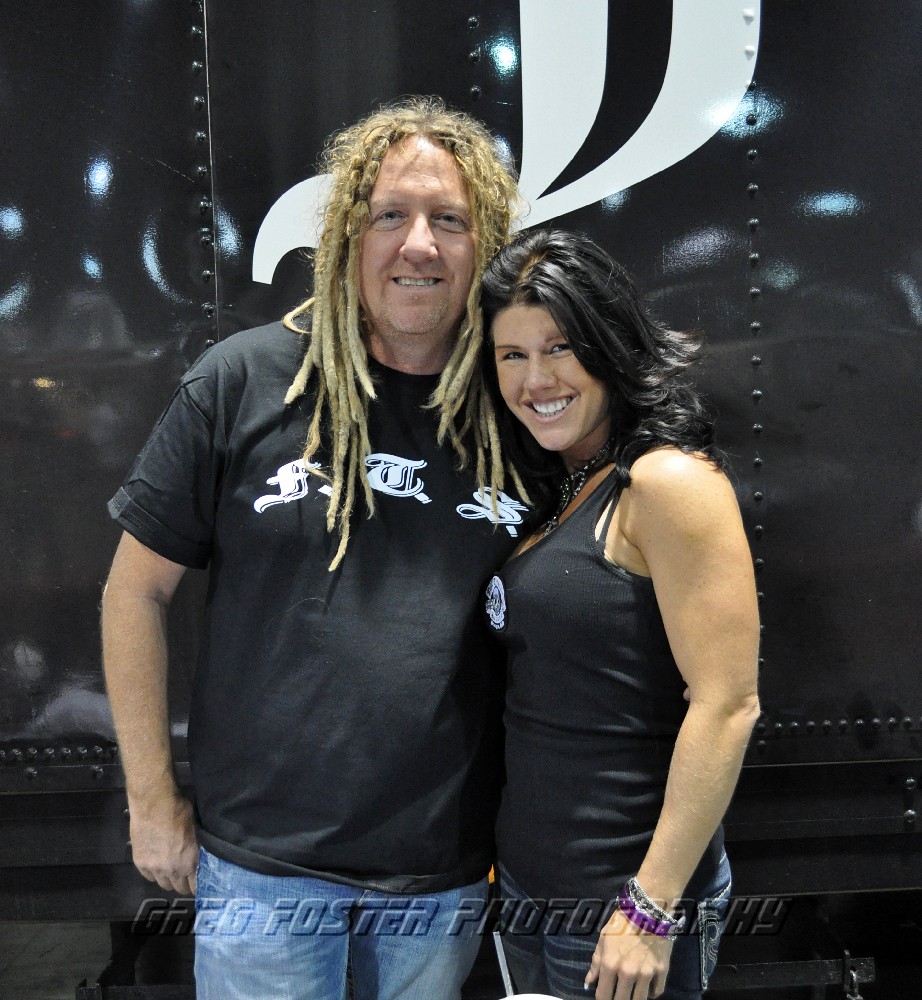 Michael Ballard and Angie of Full Throttle Saloon Easyriders Bike Show @ th...