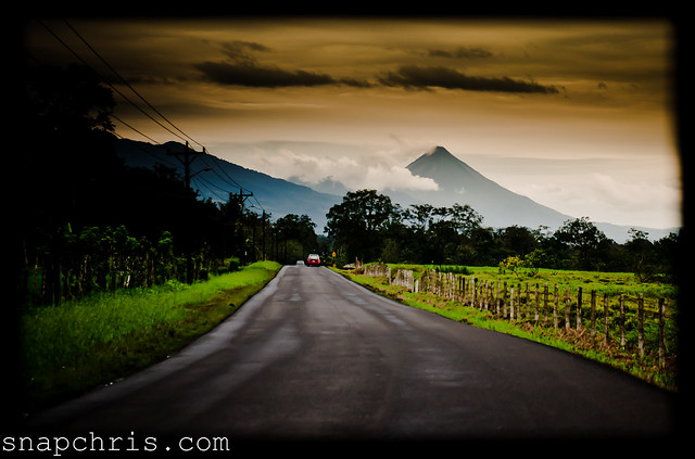 On the road to the Arenal Volcano