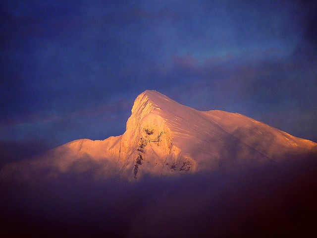 Krn Summit (Monte Nero in italian), 2244m a.s.l., at Sunset; Kobarid/Bovec, Eastern Julian Alps, Slovenija
