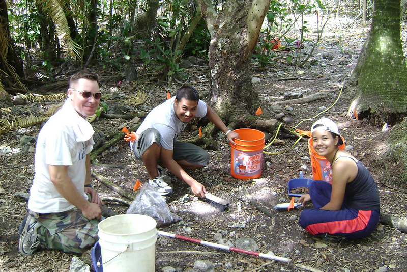 Students from Guam, Hawaii, continental US, Canada, and elsewhere have been enrolling in archaeology field training courses at Ritidian.

Mike Carson