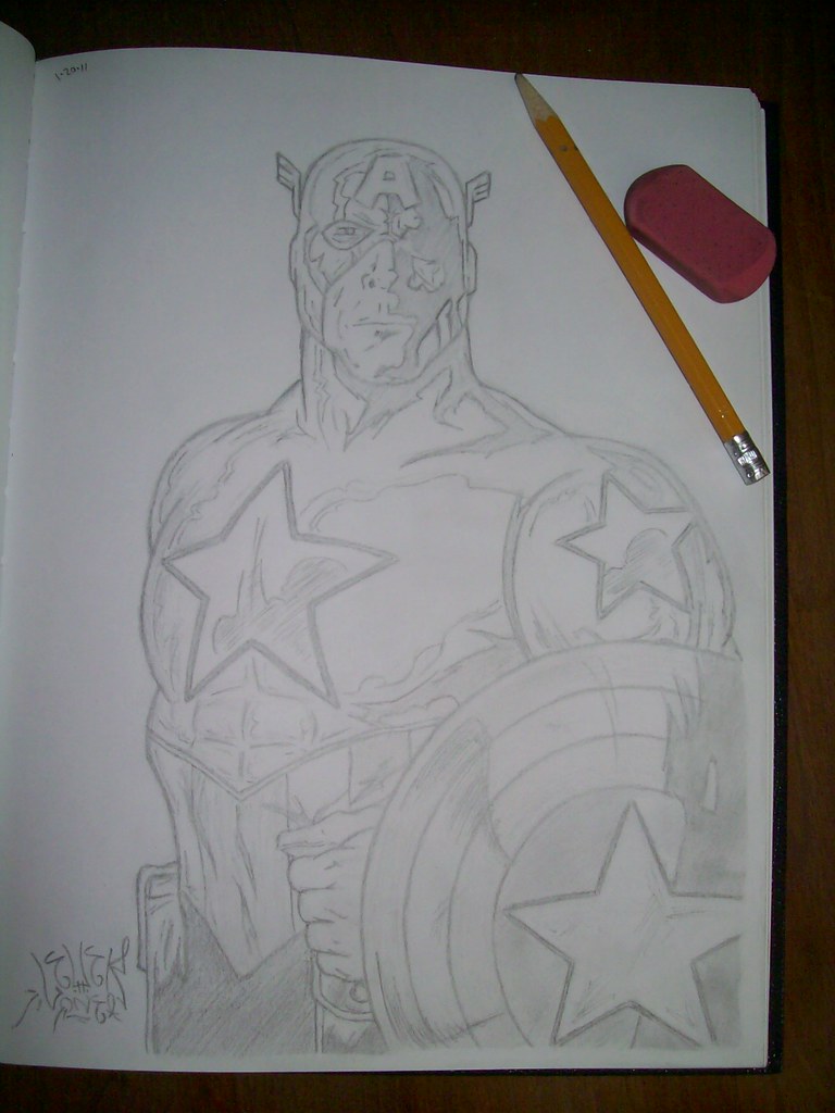 Captain America Drawing Tutorial  How to draw Captain America step by step