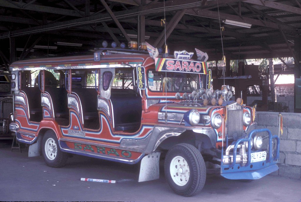 12624 (445) 03-03-1995 Special design Jeepney PLY-248 at SARAO factory Las Pinas, Manila, Philippines.