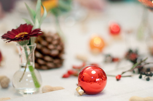 Table Decoration (Red Christimas Bauble) by christian.senger