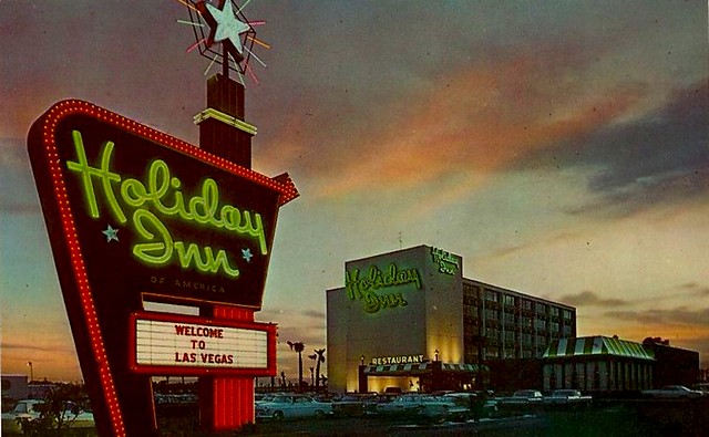 1960s Holiday Inn Vintage Postcard Las Vegas Nevada