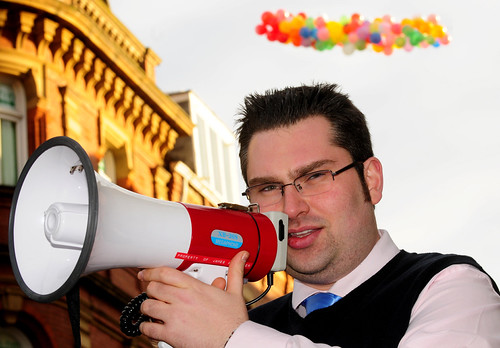 James Alexander Protesting Against Tuition Fees Increase | by time-4-change.org.uk