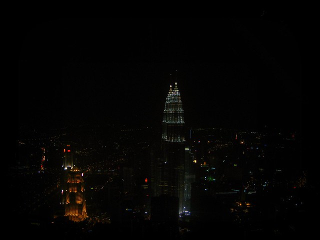 Petronas Twin Towers, observed from KL Tower