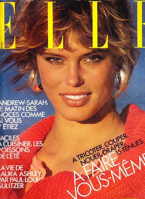 French Elle - Renee Simonsen - august 1986 cover