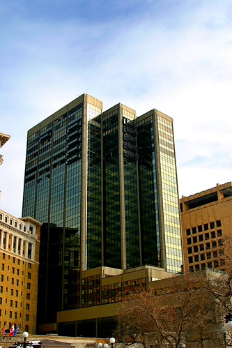St. Paul downtown by biosynthesis24, city vacation urban usa snow brick glass minnesota st architecture modern sunrise paul hotel march t