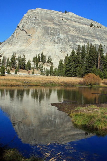 Reflection of Lembert Dome on the Tuolumne River