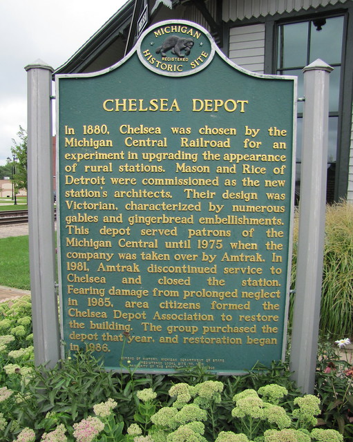 Chelsea Depot Historical Marker