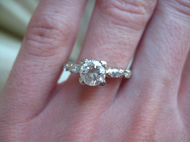 Grandma's beautiful engagement ring.