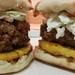 Favorite Burgers: Pineapple, teriyaki, blue cheese and cole slaw on English muffins
