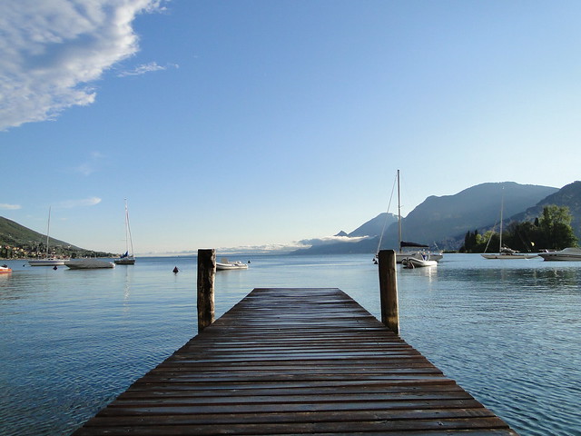 Sitting on the Dock in Lake Garda