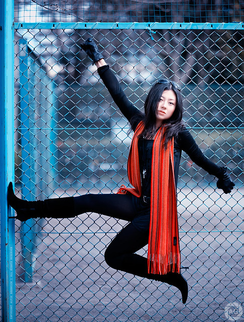 Shoot with Natsuko, No2: The Chain-link Fence