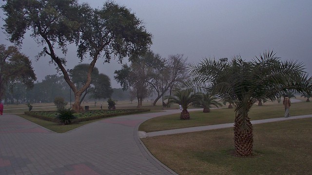 Jilani Park (formerly known as Race Course Park) in Lahore, Pakistan - January 2011