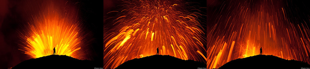 Dancing with the Devil Sequence - Erupting Volcano in Fimmvörðuháls/Eyjafjallajökull Iceland 2010