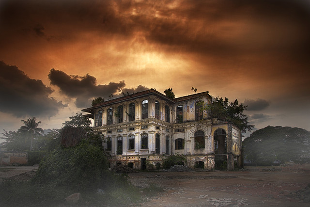 Penang, Malaysia - Abandoned Shih Chung Branch School building