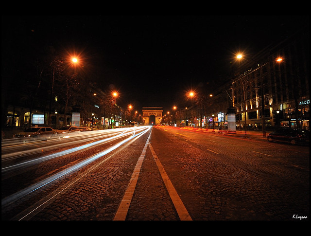 Champs elysees at the speed of light