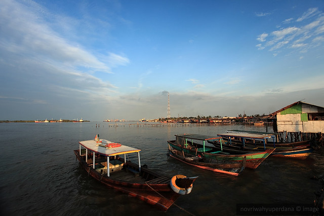 Boats on Uni Kampong Belawan's Traditional Pier