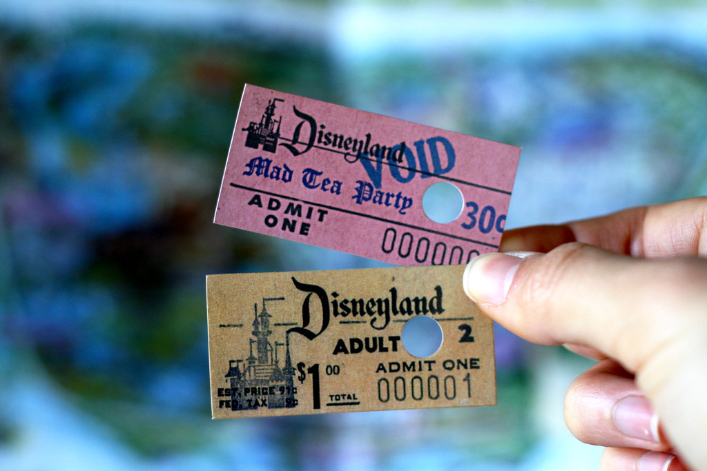 Tickets to Disneyland. Disneyland ticket. Tickets please. Tickets please d Lawrence. Is this yours your ticket